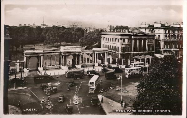 Hyde Park Corner, 1948 London England
