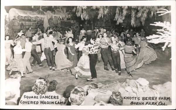 Square Dancers, Covered Wagon Camp, Knott's Berry Farm Buena Park California