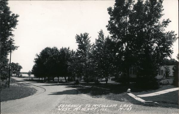 Entrance to McCullom Lake McHenry Illinois