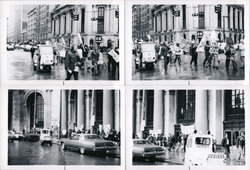 Lot of 34 Free Ashby Leach Snapshots Vietnam War Vets Protest March 1976 Original Photograph