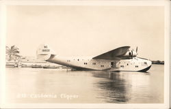 #18 Pan American California Clipper NC 18602 Postcard