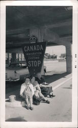 Canada Immigration-Customs Stop Original Photograph