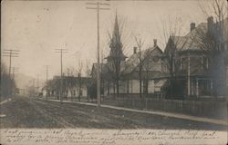East Main Street, Showing Presbyterian Church Postcard