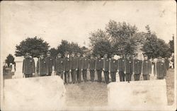 WOW Team at Unveiling of Monument Postcard