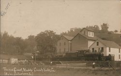 Tennis Court, Roller Mills, Railroad Postcard