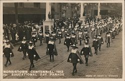 Norristown Centennial 1912 Educational Day Parade Postcard