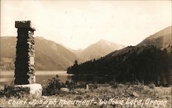 Chief Joseph Monument, Wallowa Lake Oregon Postcard Postcard 