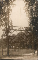 Entrance to Club Zobak on Lake Catherine Antioch, IL Postcard Postcard Postcard