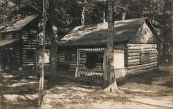 Lincoln Cabin, Sandy Beach Resort, Dewey Lake Dowagiac, MI Postcard Postcard Postcard