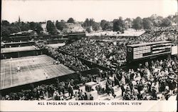 All England Club, Wimbeldon, General View London, England Postcard Postcard Postcard