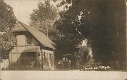 Church and Tollgate along Mill Creek Postcard
