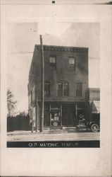 Old Masonic Temple Street View Postcard