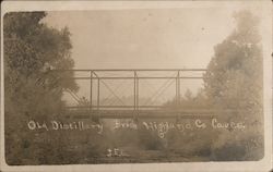 Old Distillery Bridge Highland Co Caves Postcard