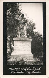 Madonna Of The Trail Bethesda, MD H.B. Rood Photo Postcard Postcard Postcard