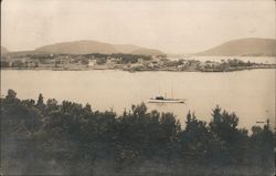 Beautiful Lake Scene & Surrounding Scenery Southwest Harbor, ME C.A. Townsend Photographer Postcard Postcard Postcard