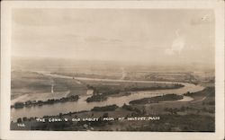 The Connecticut River From Mt. Holyoke In Hadley Massachusetts Postcard