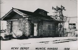KCKV Depot, 1958 Muncie, KS Postcard Postcard Postcard