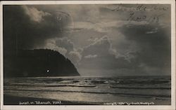 Sunset on Tillamook Head Seaside, OR Frank Woodfield Postcard Postcard Postcard