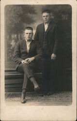 Earl Tyson and Charlie Buck Postcard