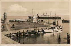 Hopug Schnelldampler Passiert Die Alte Liebe Ia Cuxhaven Postcard