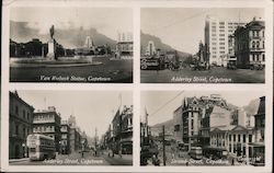 Views - Van Riebeek Statue, Adderley & Strand Streets Capetown, South Africa Postcard Postcard Postcard