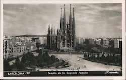 Temple de la Sagrada Familia Barcelona, Spain Postcard Postcard Postcard