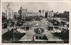 Plaza De Cataluna Levonte Barcelona, Spain Postcard Postcard Postcard