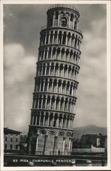 Leaning Tower of Pisa Postcard