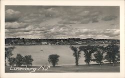 View Of Lake And Trees In Lunenburg Nova Scotia Postcard