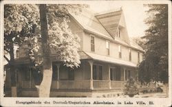 Main Building of the German-Hungarian Retirement Home Lake Villa, IL Postcard Postcard Postcard