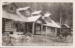 The Logs - Two Miles from Paradise Entrance Postcard
