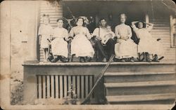 Cook Family on Porch Postcard