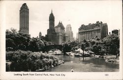Looking South From Central Park Postcard