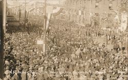 Waiting for American Legion Parade Postcard