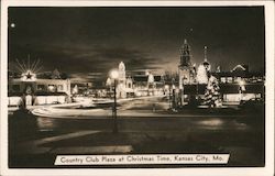 Country Club Plaza at Christmas Time Postcard