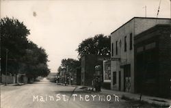 Main Street - Cheek's Garage Postcard