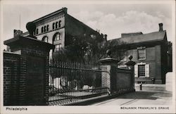 Benjamin Franklin's Grave Philadelphia, PA Postcard Postcard Postcard