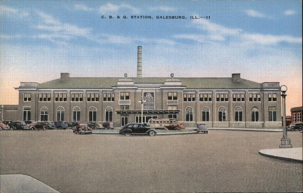 C.B. & O. Station Galesburg Illinois