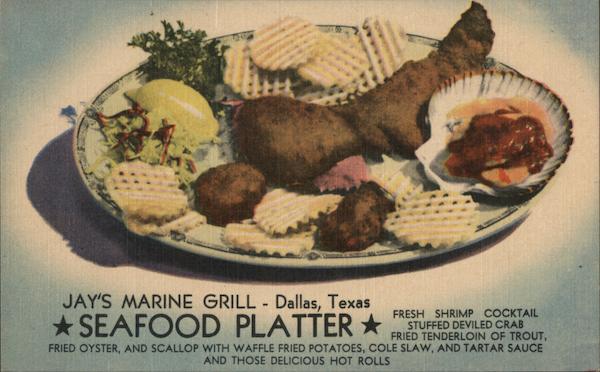 Jay's Marine Grill, Seafood Platter Dallas Texas