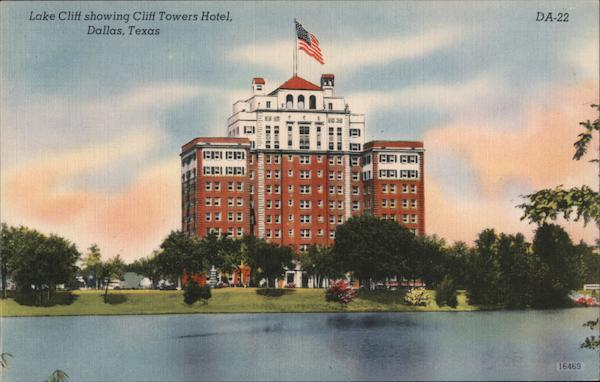 Lake Cliff Showing Cliff Towers Hotel Dallas Texas