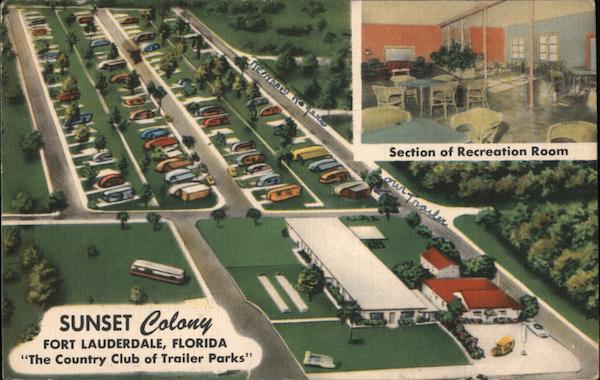 Sunset Colony, The Country Club of Trailer Parks Fort Lauderdale Florida