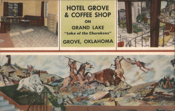 Hotel Grove and Coffee Shop on Grand Lake Oklahoma