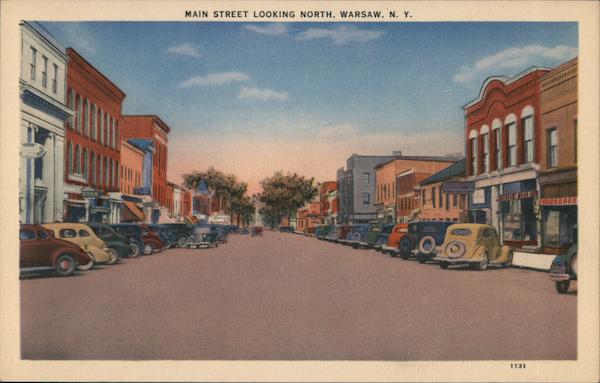 Main Street Looking North Warsaw New York