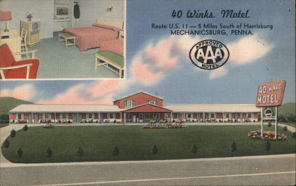 40 Winks Motel Mechanicsburg Pennsylvania James E. Hess