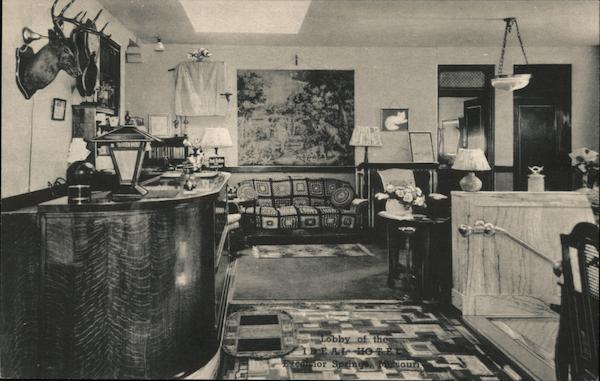 Lobby of the Ideal Hotel Excelsior Springs Missouri
