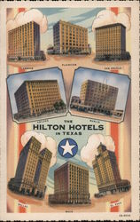 The Hilton Hotels Texas Curt Teich Postcard Postcard Postcard