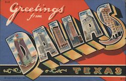 Greetings from Dallas Texas Postcard