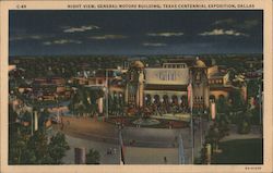 General Motors Building at the Texas Centennial Exposition Postcard