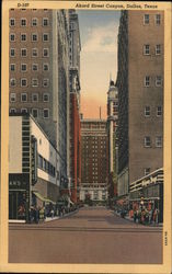 Akard Street Canyon Postcard