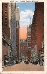 Akard Street Canyon Dallas, TX Postcard Postcard Postcard